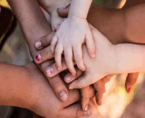 hands connected